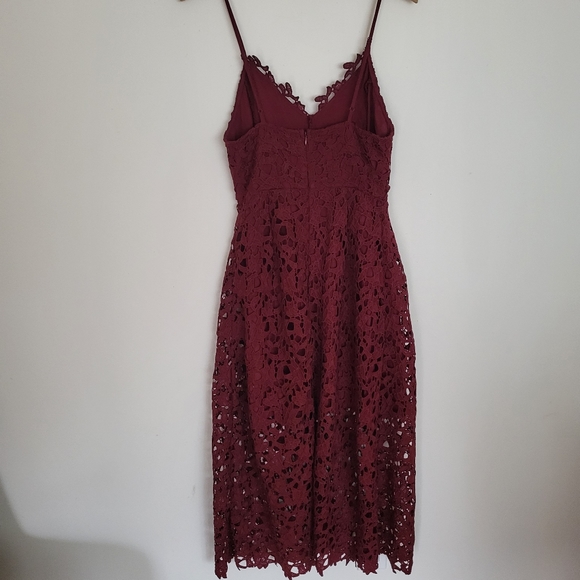 Astr crochet overlay strapless A line dress - Picture 4 of 6